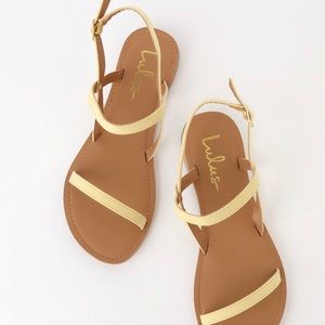 Yellow flat sandals - LAST WEEK TO PURCHASE